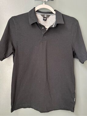 Volcom Boy’s 14 Black Polo with Subtle Logo